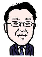 豆本 一茂の似顔絵