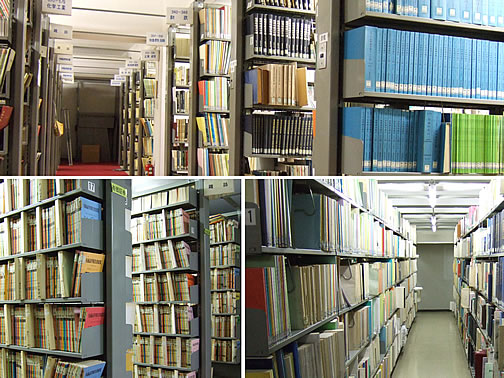 経済図書館 書庫の写真